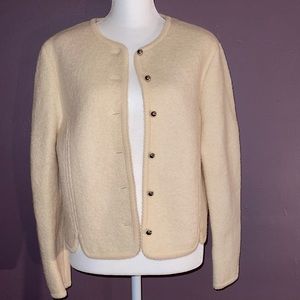 Carrol Reed vintage wool cardigan sweater size 12